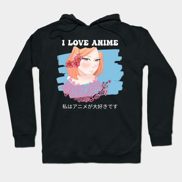 Anime Style Graphic Hoodie by TASKARAINK